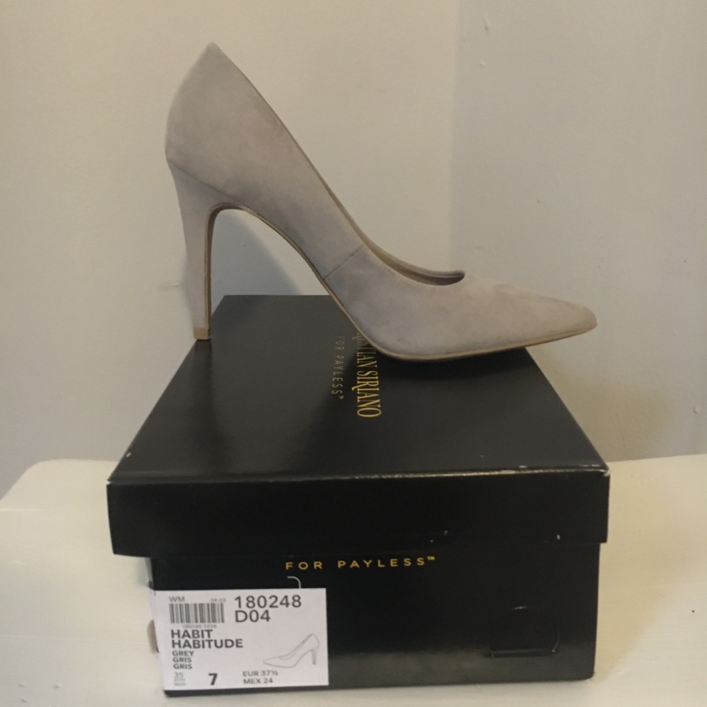 Christian Siriano Gray Heels